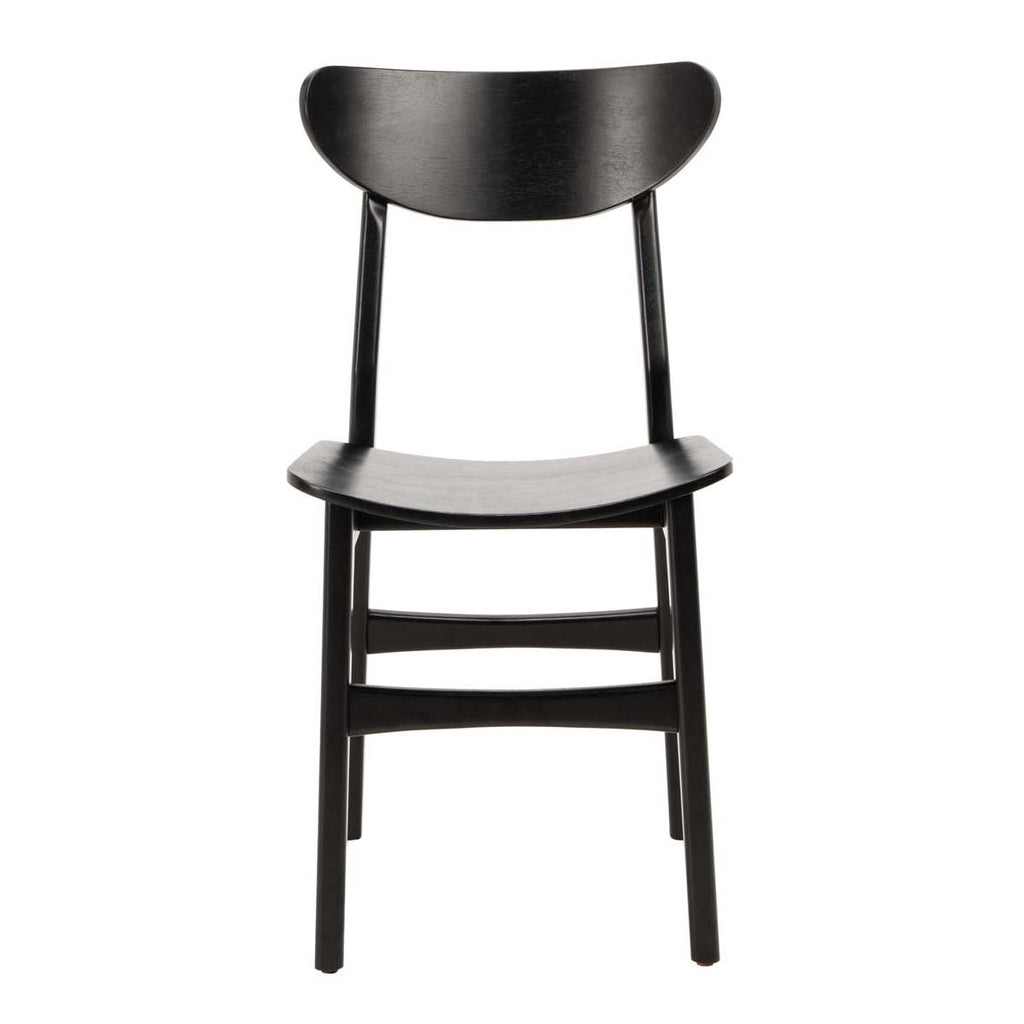 Safavieh Lucca Retro Dining Chair-Black (Set of 2)