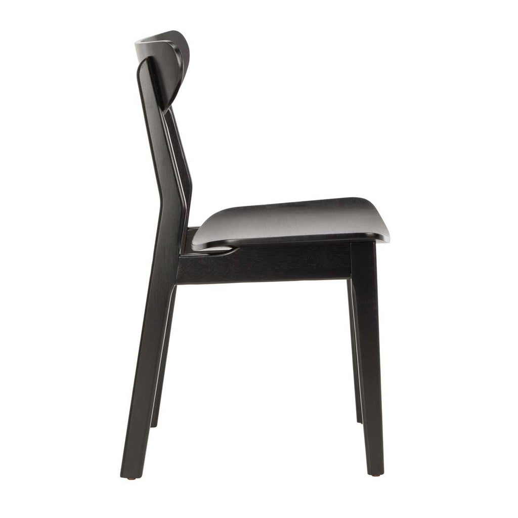 Safavieh Lucca Retro Dining Chair-Black (Set of 2)