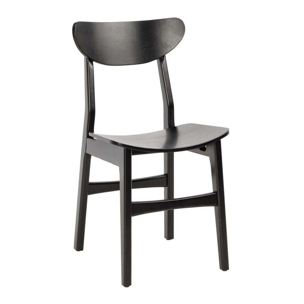 Safavieh Lucca Retro Dining Chair-Black (Set of 2)