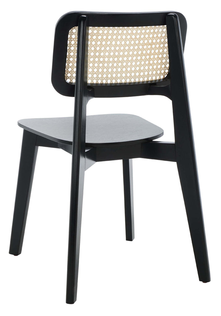 Safavieh Luz Cane Dining Chair (Set of 2) - Black / Natural