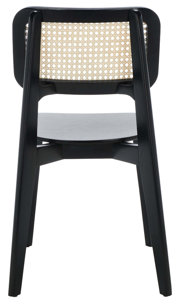 Safavieh Luz Cane Dining Chair (Set of 2) - Black / Natural