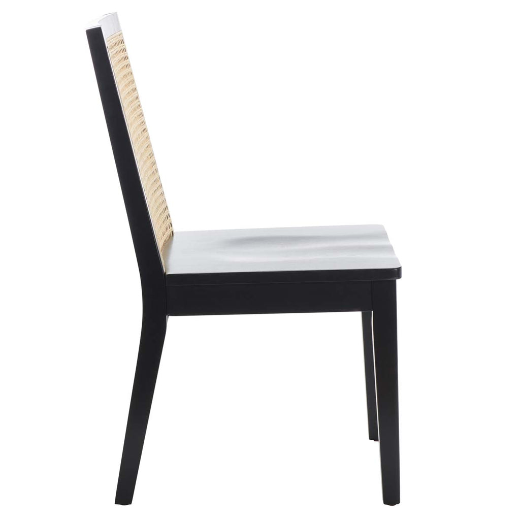 Safavieh  Levy Dining Chair - Black/Natural