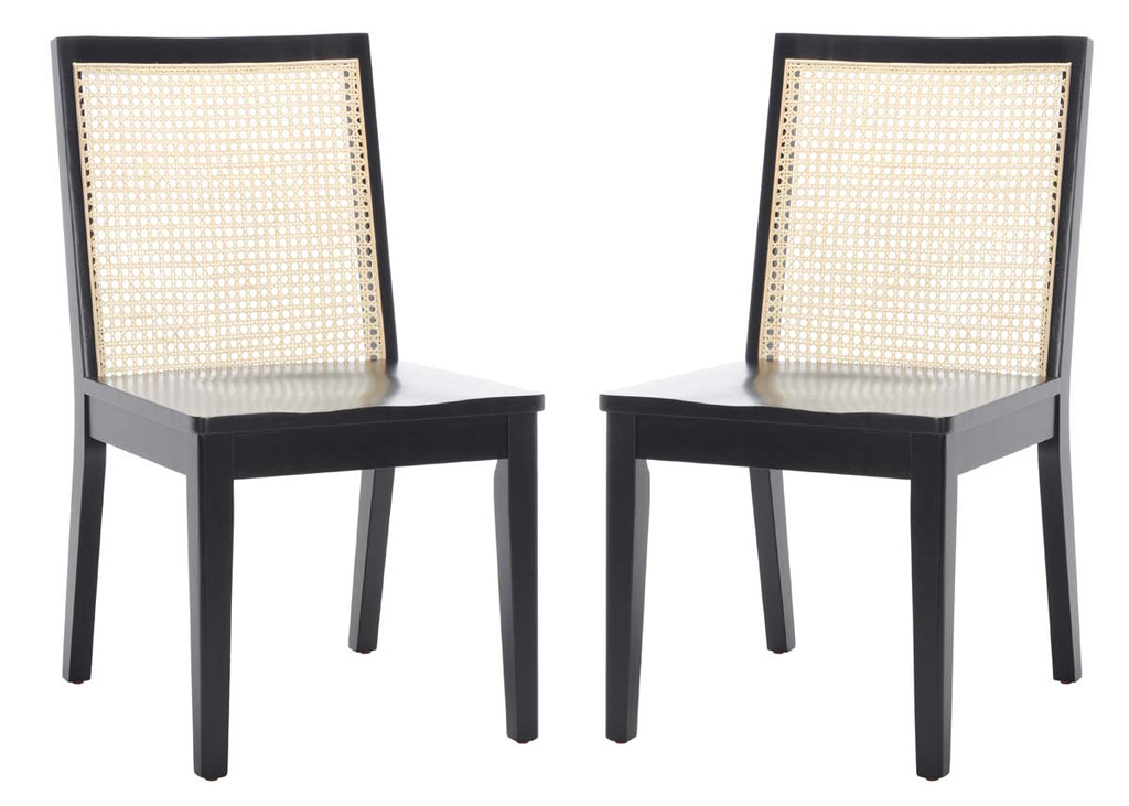 Safavieh  Levy Dining Chair - Black/Natural