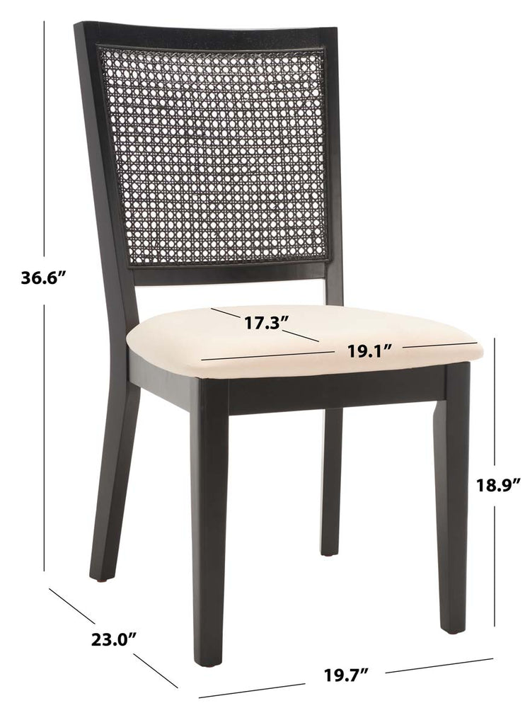 Safavieh Margo Dining Chair (Set of 2) - Black / White