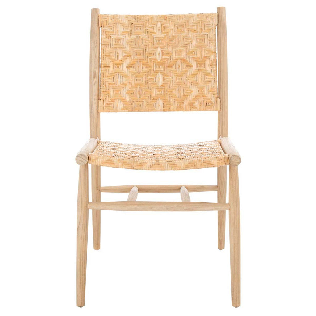 Safavieh Adira Rattan Dining Chair - Natural (Set of 2)