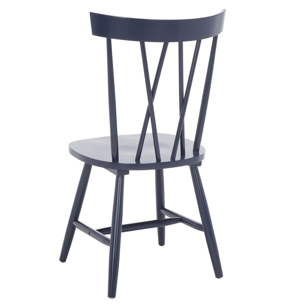 Safavieh Friar Dining Chair  - Navy (Set of 2)