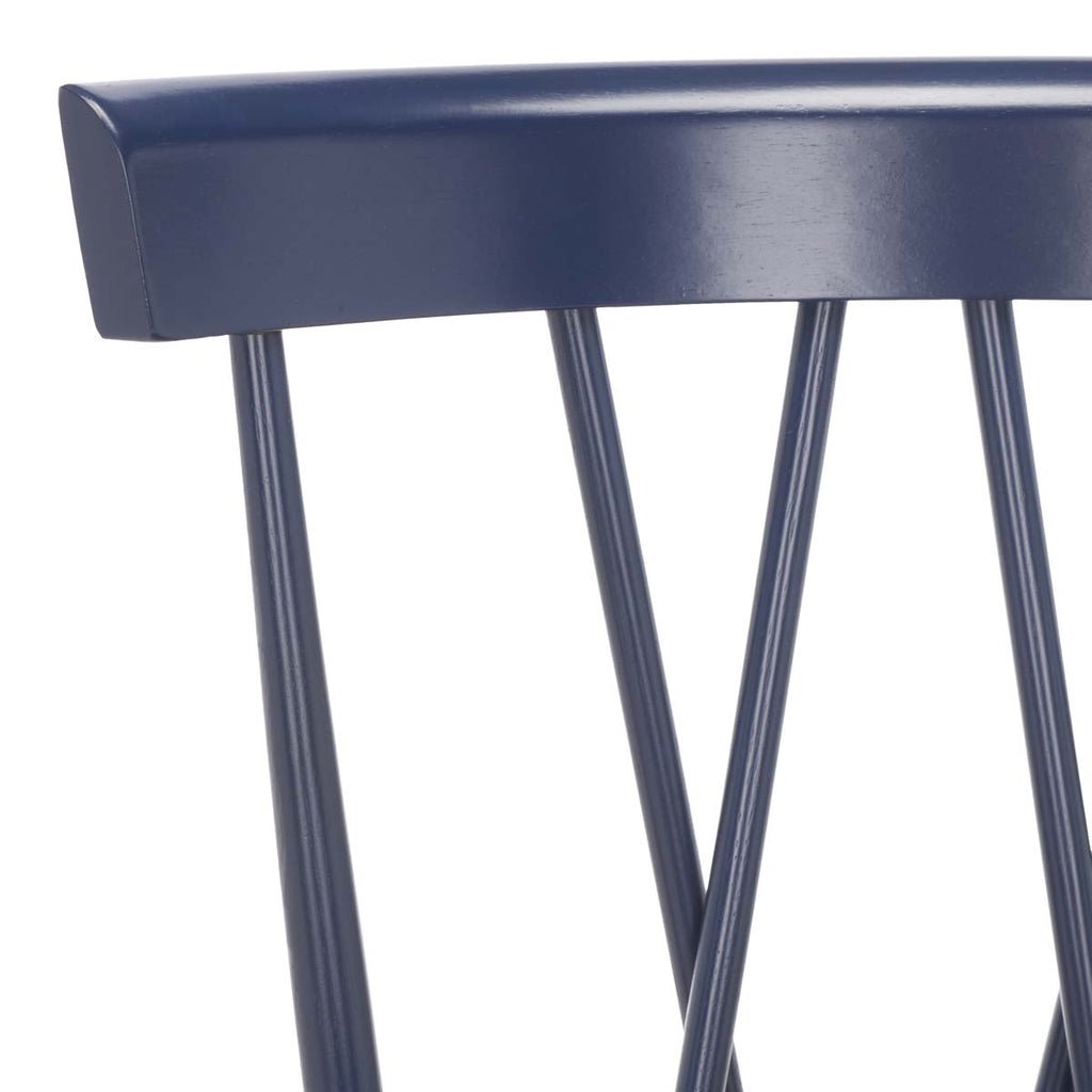 Safavieh Friar Dining Chair  - Navy (Set of 2)