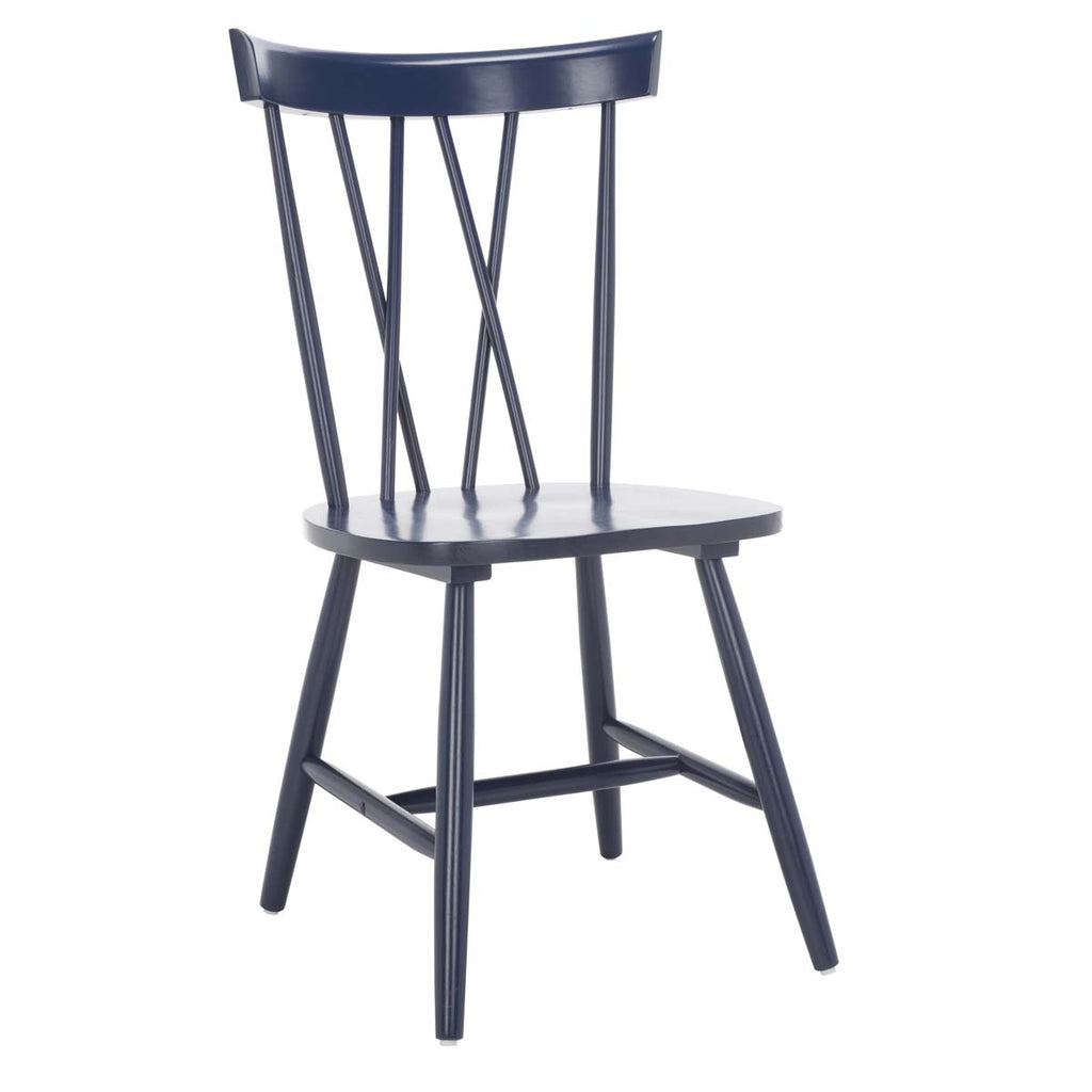 Safavieh Friar Dining Chair  - Navy (Set of 2)