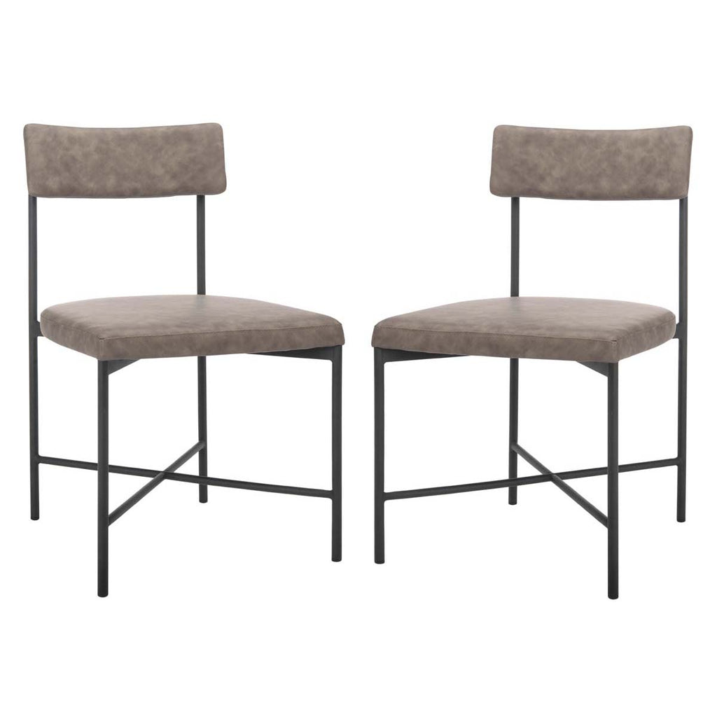 Safavieh Archer Dining Chairs, Set of 2 - Grey / Black