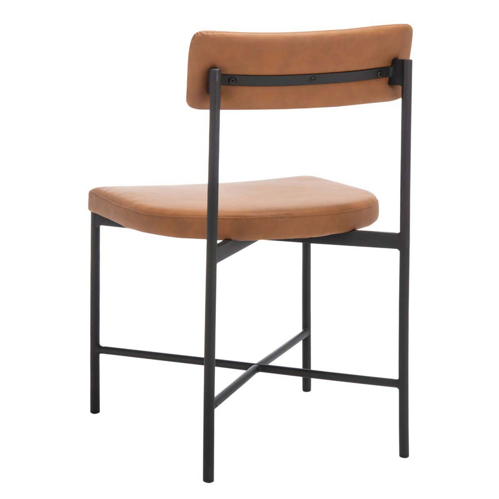 Safavieh Archer Dining Chairs, Set of 2 - Cognac / Black