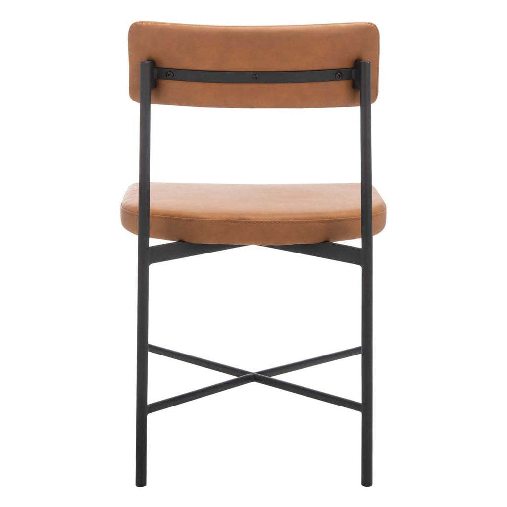 Safavieh Archer Dining Chairs, Set of 2 - Cognac / Black