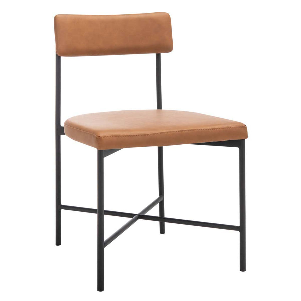 Safavieh Archer Dining Chairs, Set of 2 - Cognac / Black