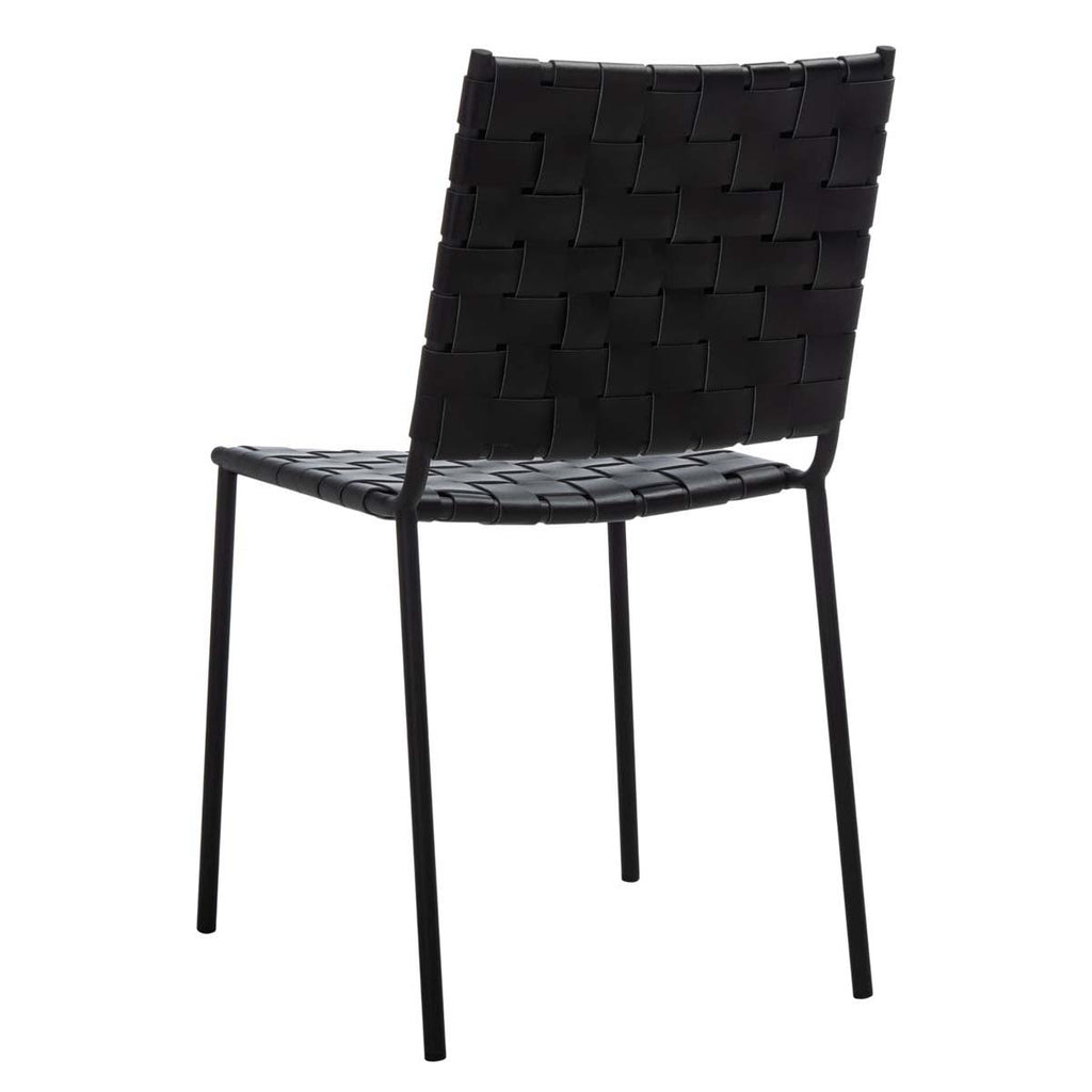 Safavieh Wesson Woven Dining Chair - Black (Set of 2)