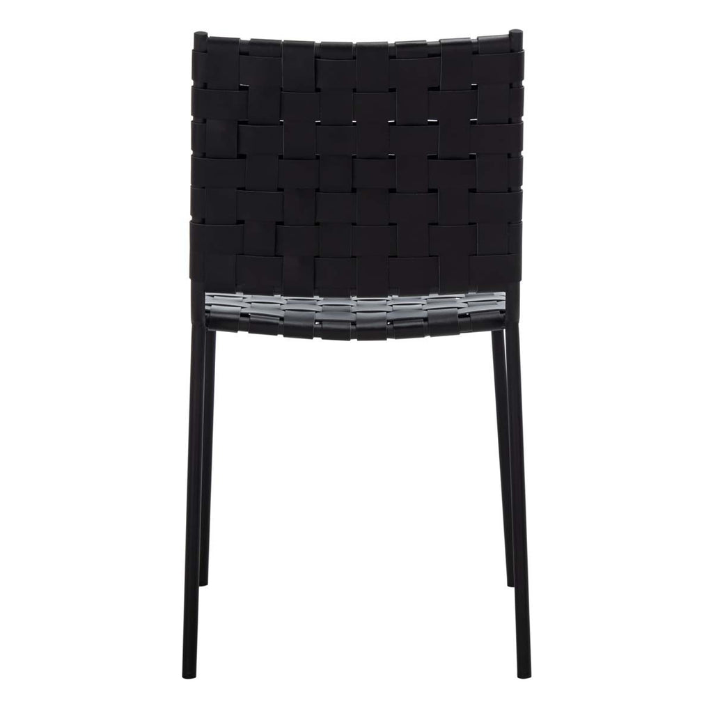 Safavieh Wesson Woven Dining Chair - Black (Set of 2)