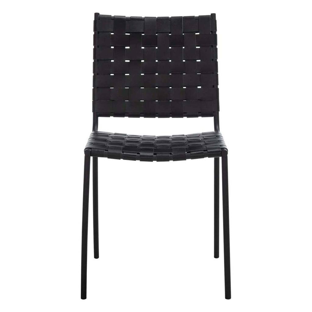 Safavieh Wesson Woven Dining Chair - Black (Set of 2)