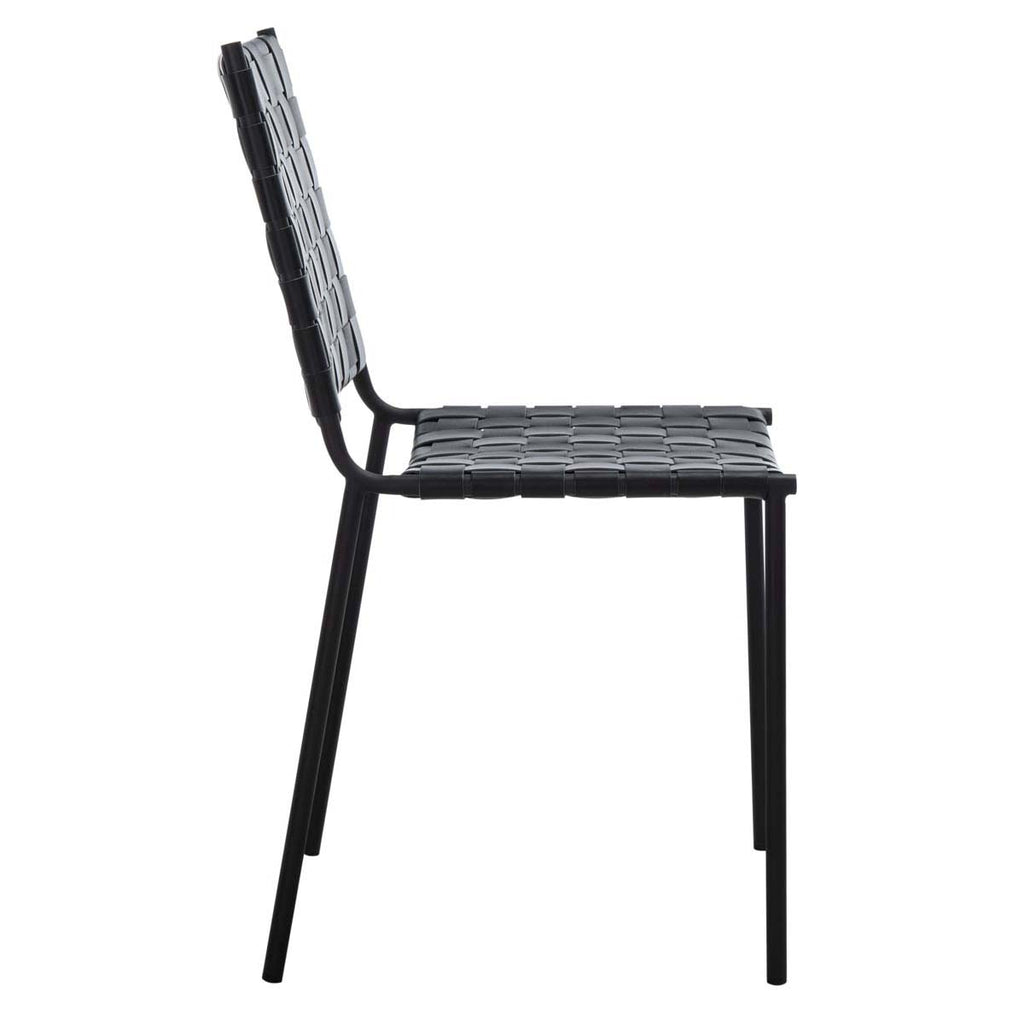 Safavieh Wesson Woven Dining Chair - Black (Set of 2)