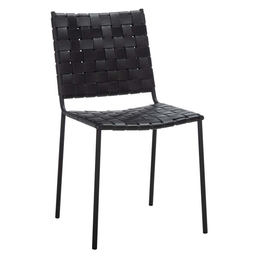 Safavieh Wesson Woven Dining Chair - Black (Set of 2)