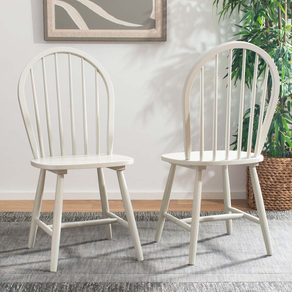 Safavieh Camden Spindle Back Dining Chair-Off White (Set of 2)