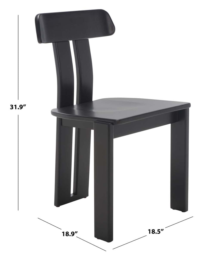 Safavieh Cayde Wood Dining Chair - Black