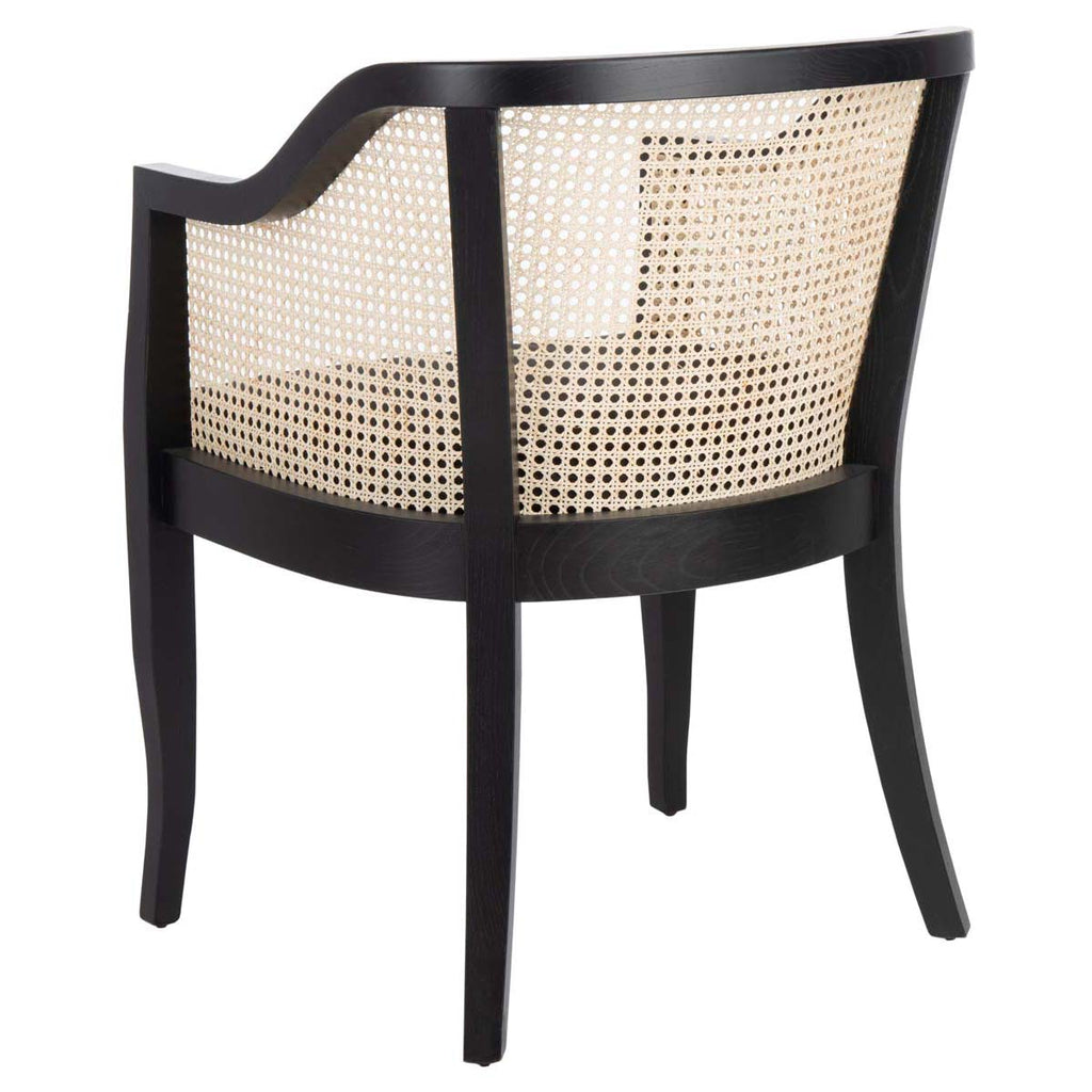 Safavieh Rina Dining Chair - Black/Natural/Black Cushion