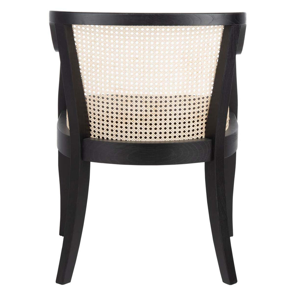 Safavieh Rina Dining Chair - Black/Natural/Black Cushion