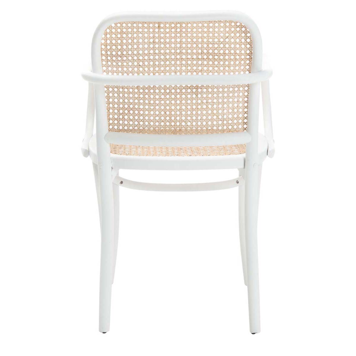 Safavieh Keiko Cane Dining Chair White Natural Safavieh Home