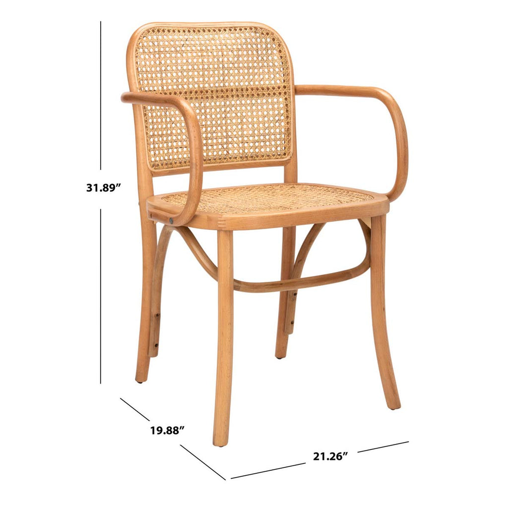 Safavieh Keiko Cane Dining Chair - Natural