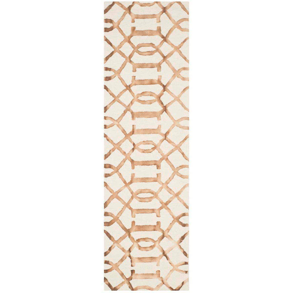 Safavieh Dip Dye Rug Collection DDY712E - Ivory / Camel