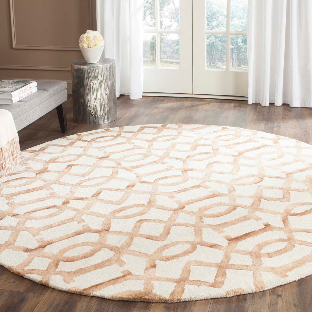 Safavieh Dip Dye Rug Collection DDY712E - Ivory / Camel