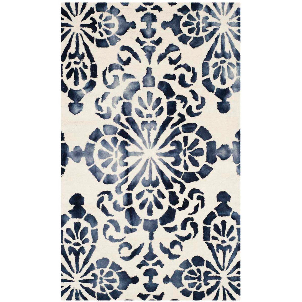 Safavieh Dip Dye Rug Collection DDY719P - Ivory / Navy