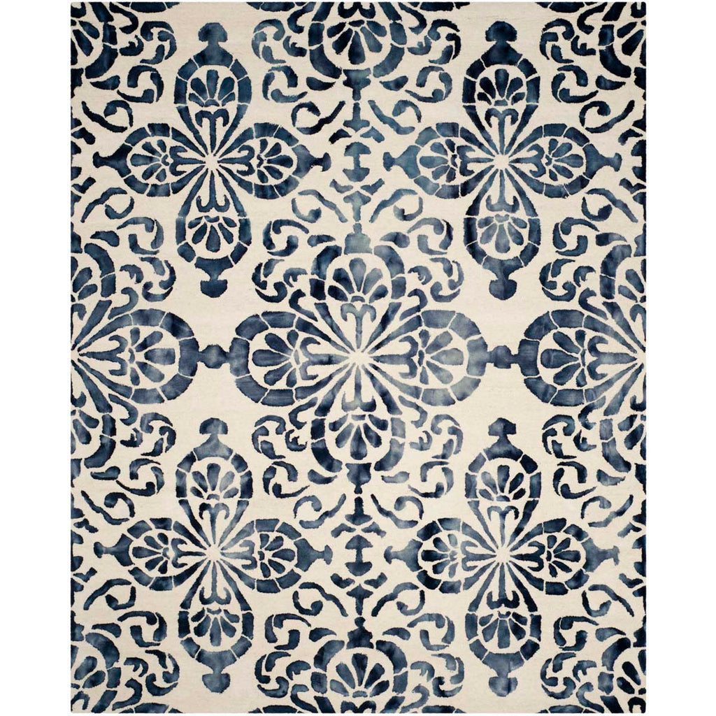 Safavieh Dip Dye Rug Collection DDY719P - Ivory / Navy