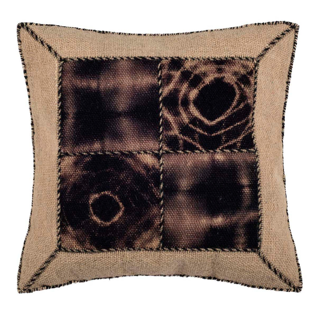 Safavieh Dip-Dye Quartre Patch Pillow - Sumac