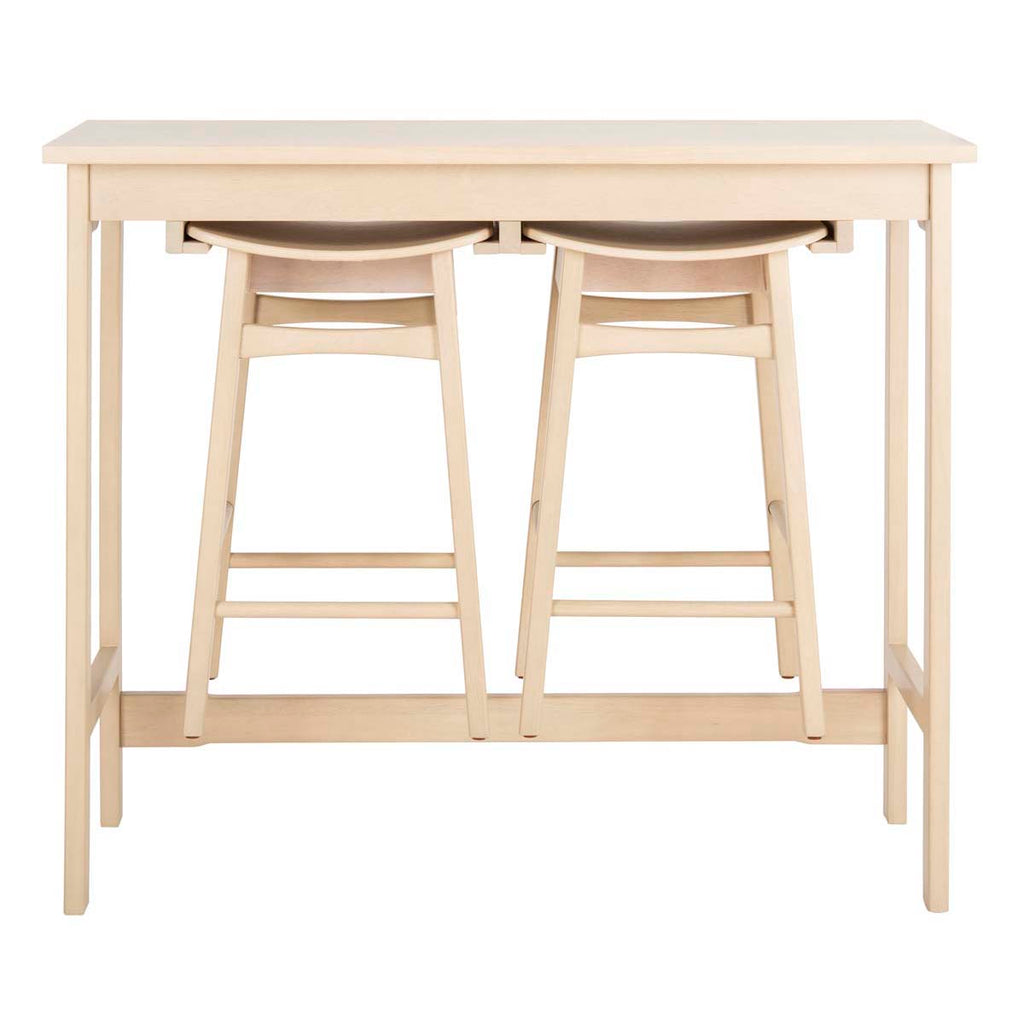 Safavieh Colbie 3 Piece Pub Set - White Oak