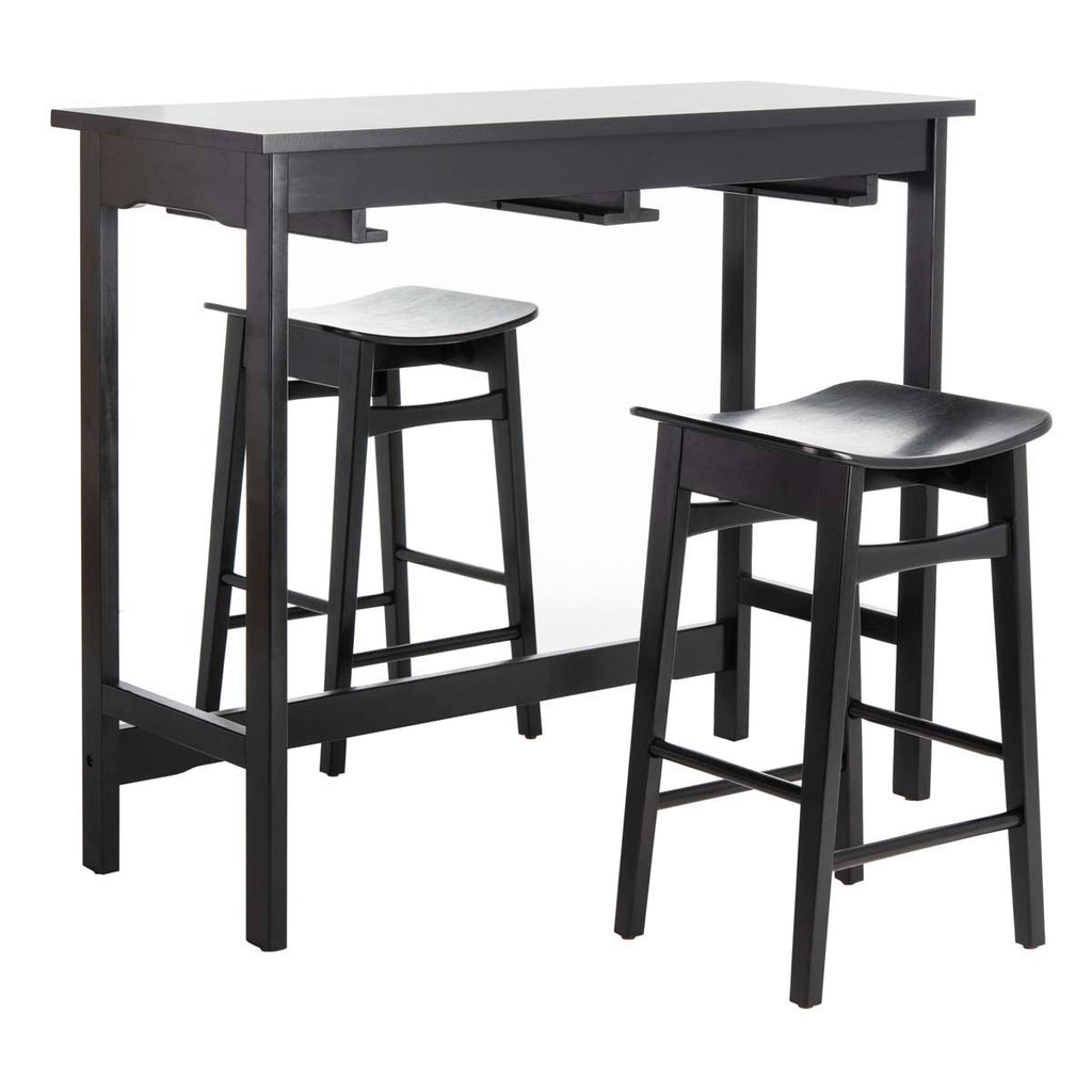 Safavieh Colbie 3 Piece Pub Set - Black