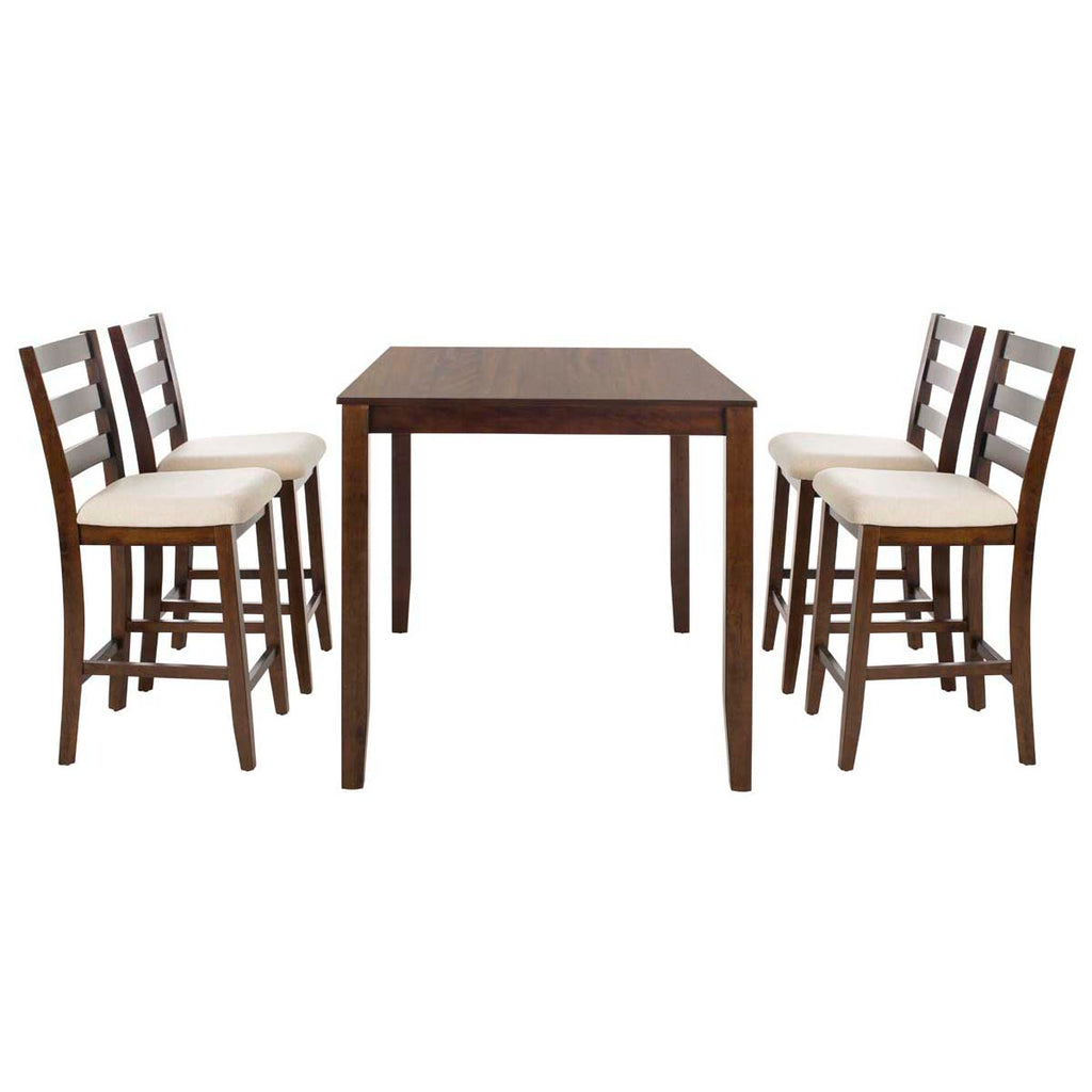 Safavieh Melvin 5 Piece Pub Set - Brown