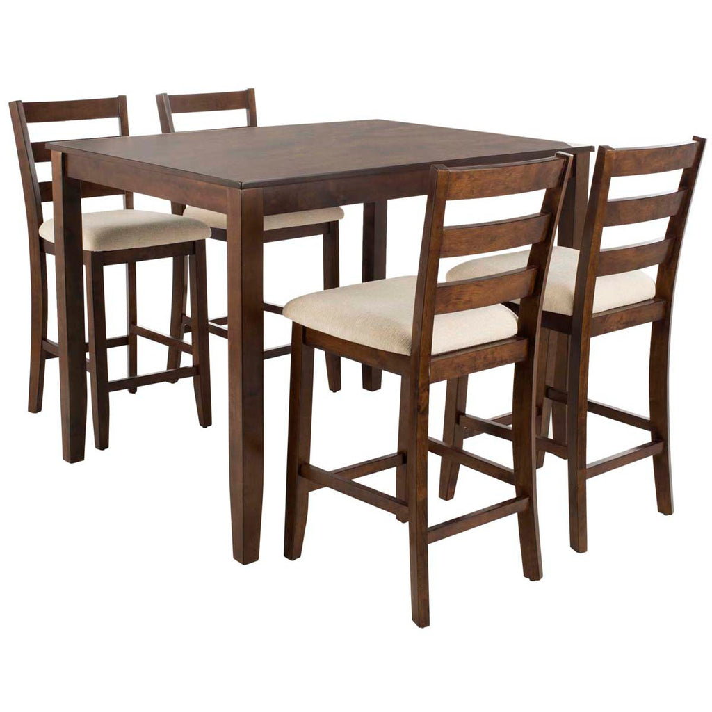 Safavieh Melvin 5 Piece Pub Set - Brown