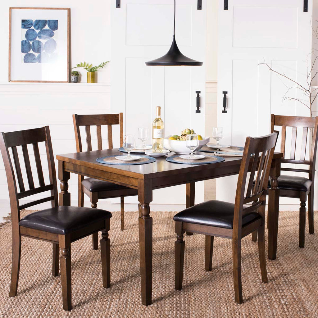 Safavieh Kodiak 5 Piece Dining Set - Light Oak