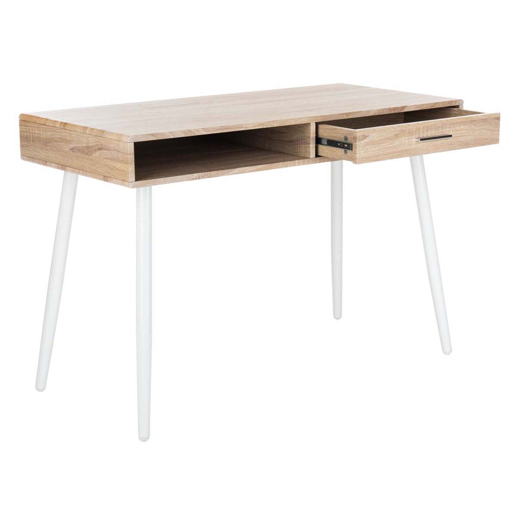 Safavieh Jorja 1 Drawer 1 Shelf Desk - Natural/White