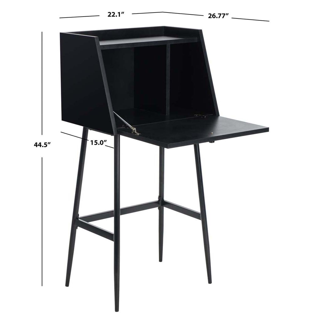 Safavieh Xander Modern Secretary Desk - Black