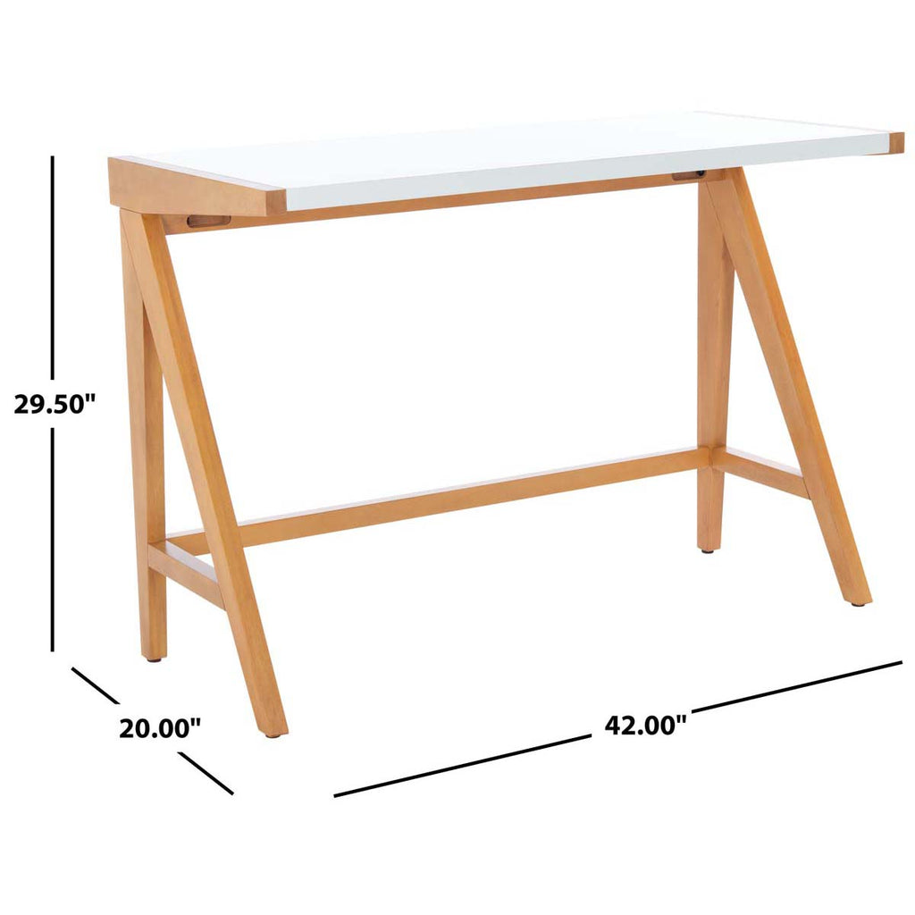 Safavieh Ripley Desk  - Oak / White