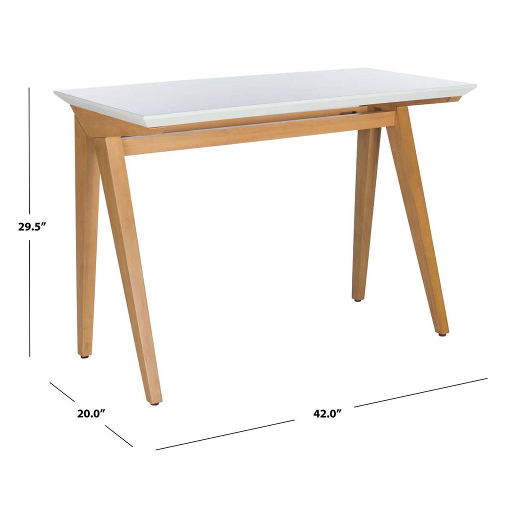 Safavieh Reid Desk - Oak / White