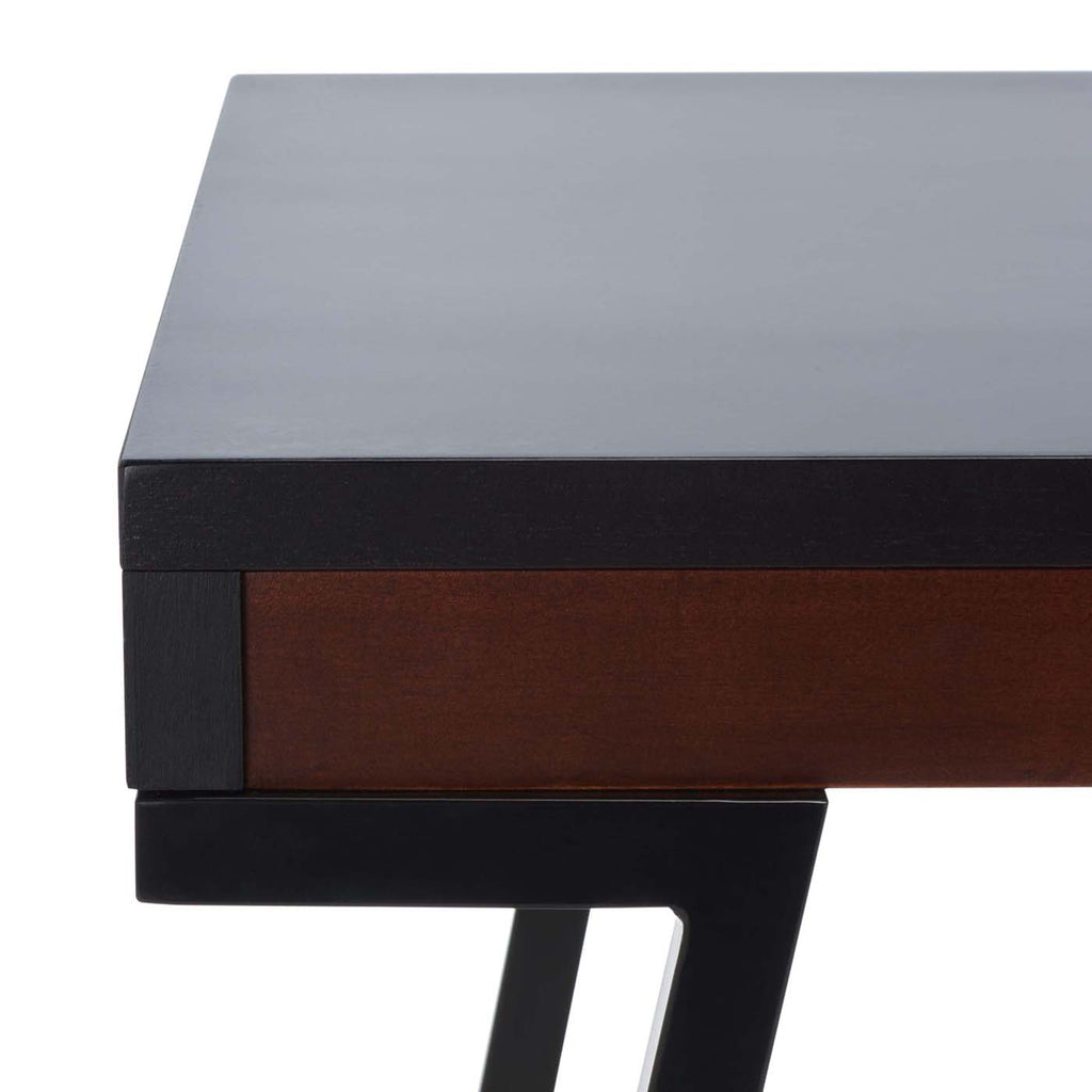Safavieh Laponte Desk - Black / Walnut
