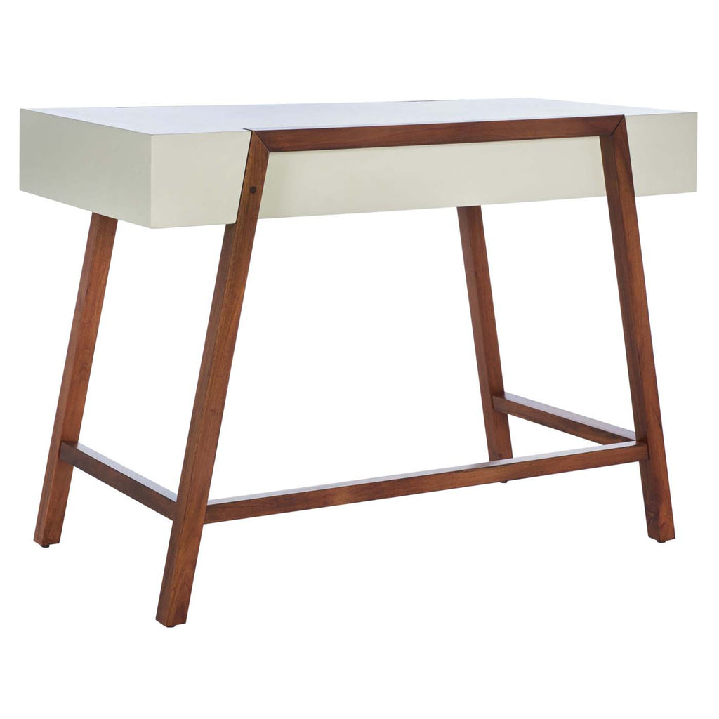 Safavieh Marwood Desk - White / Brown