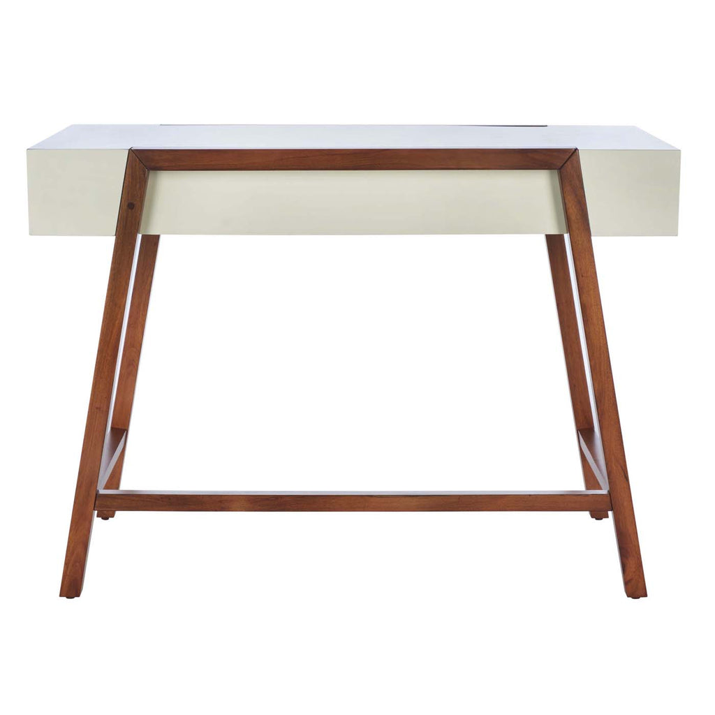 Safavieh Marwood Desk - White / Brown