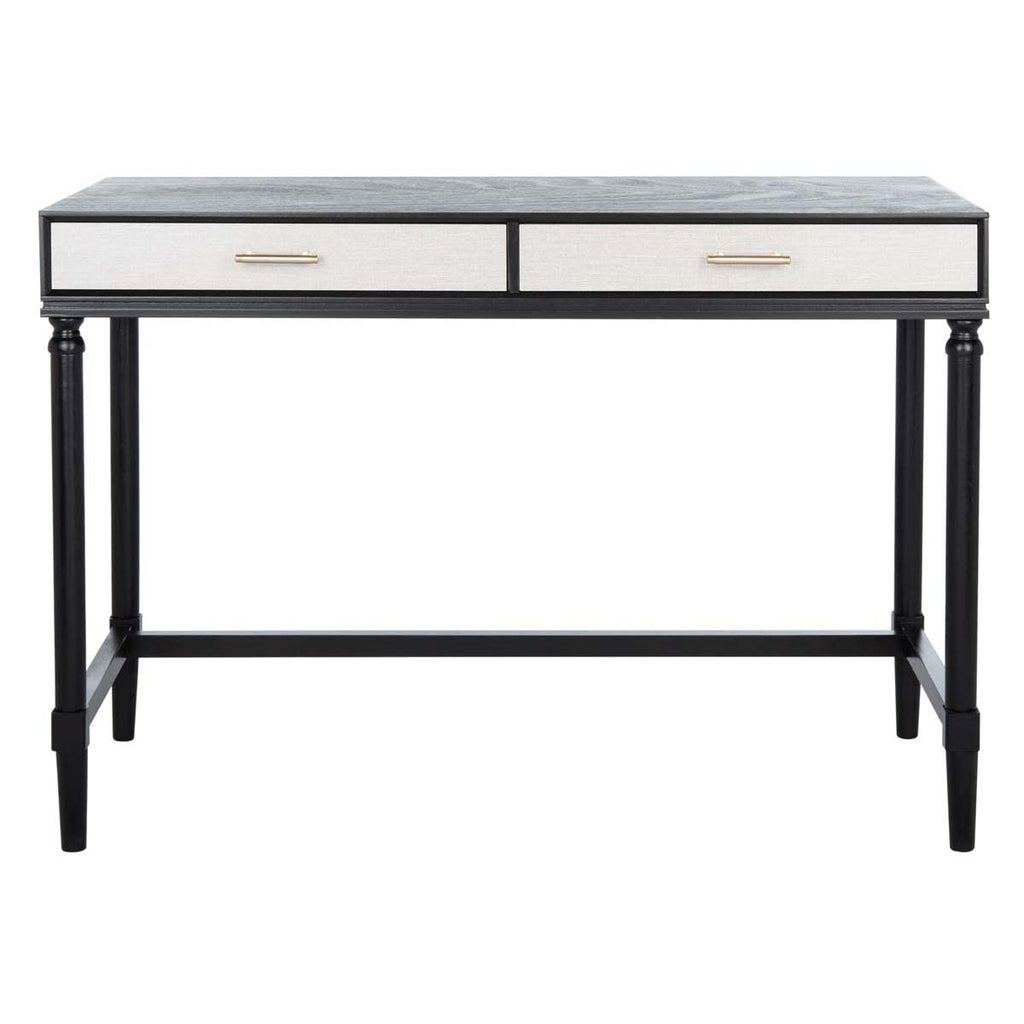 Safavieh Takita 2 Drawer 2 Tone Desk - Black / Natural