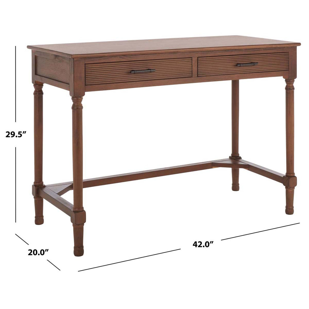 Safavieh Layce 2 Drawer Desk - Brown