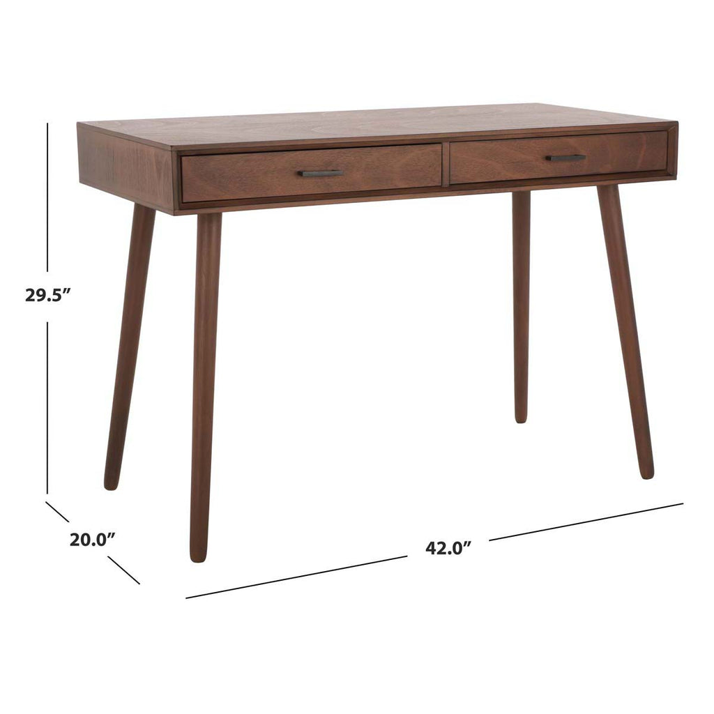 Safavieh O'Dwyer 2 Drawer Desk - Brown