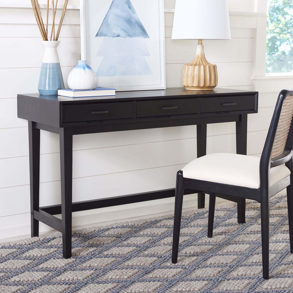 Safavieh Hawthorn 3 Drawer Desk - Black