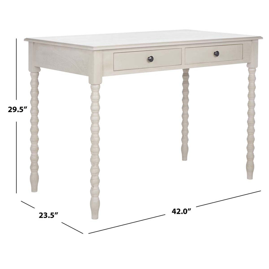 Safavieh O' Mara 2 Drawer Desk - Taupe