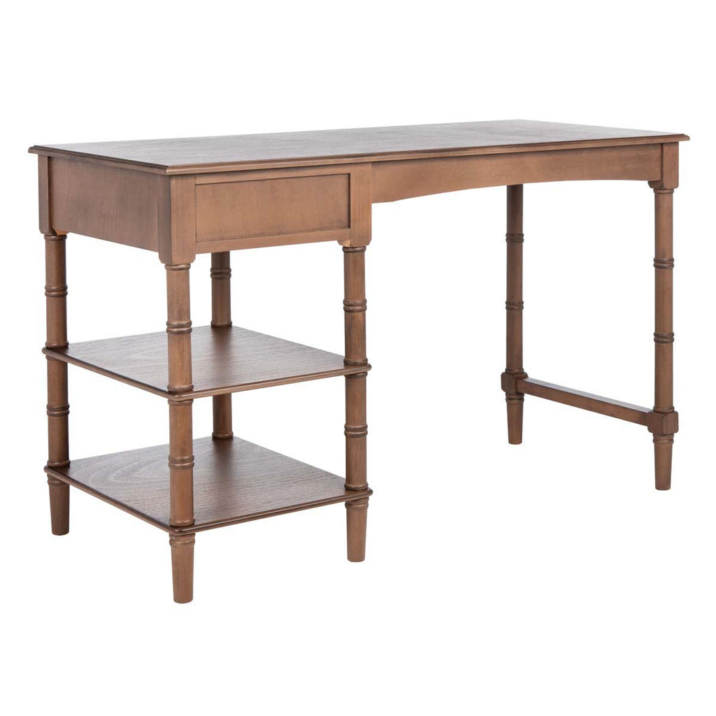 Safavieh Henric 1 Drawer 2 Shelf Desk - Brown